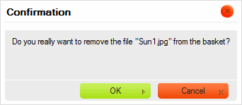 Removing a file from the Basket in CKFinder