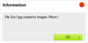File copied in CKFinder