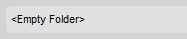 CKFinder Status Bar for an empty folder