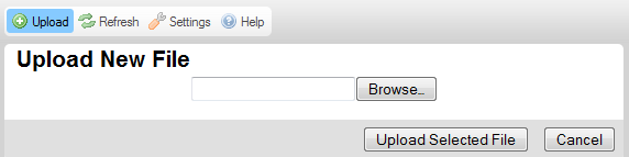 Single file Upload Panel in CKFinder