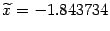 $ \wt x=-1.843734$