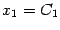 $ {x_1=C_1}$